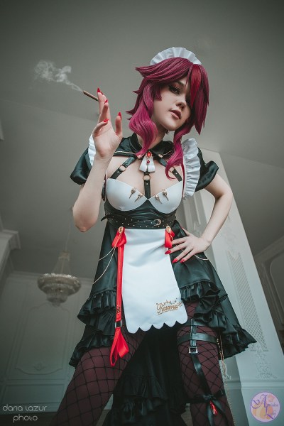 Genshin Impact - Rosaria (Maid) Cosplay