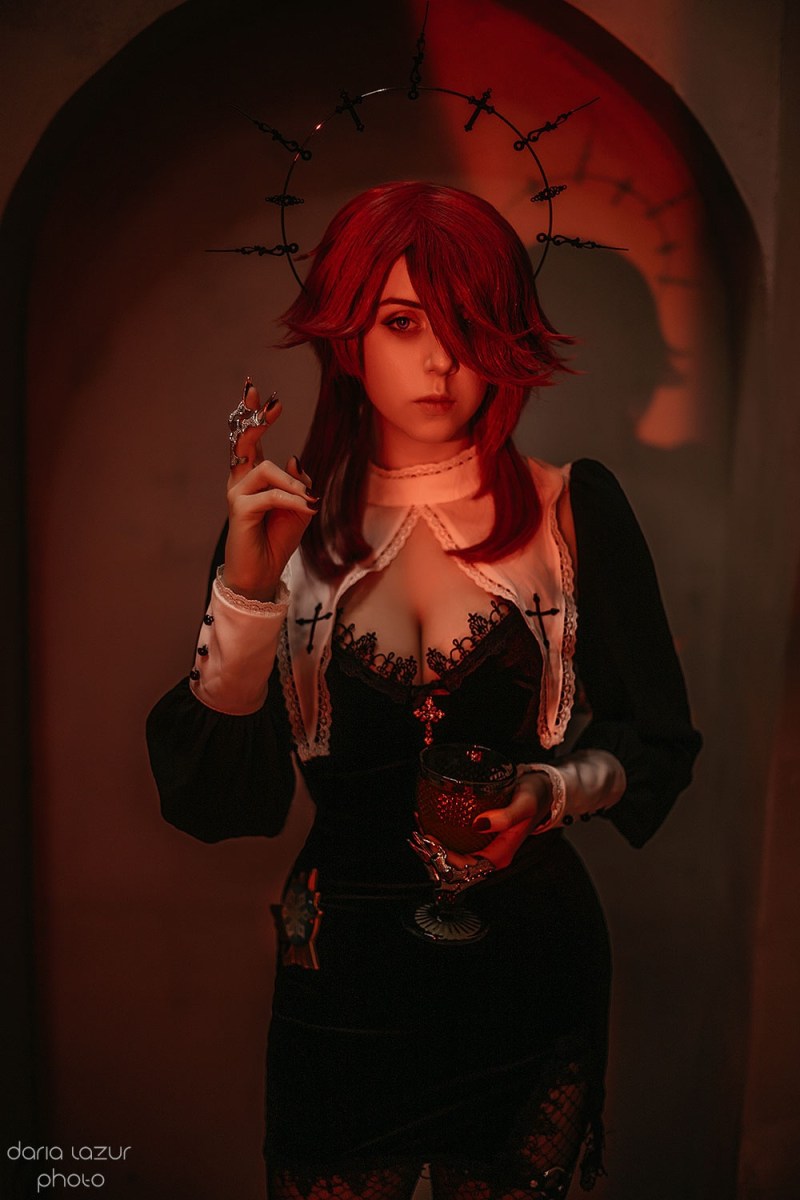 Genshin Impact - Rosaria (Nun) Cosplay - Daria Lazur #08 - refined costume study Genshin Impact - Rosaria (Nun) Cosplay - Daria Lazur #08 - refined costume study