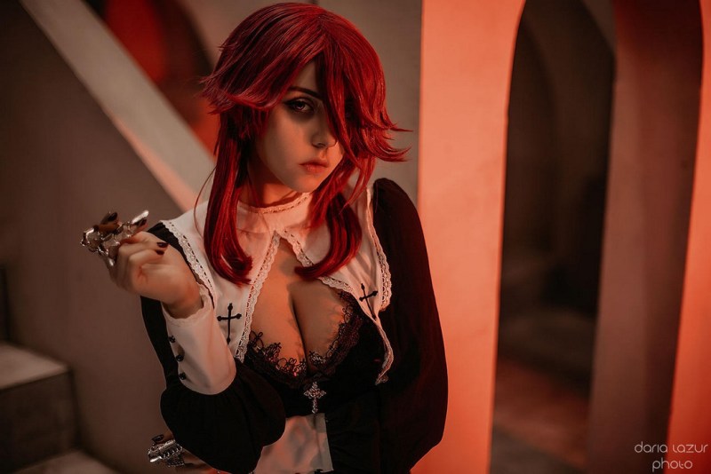 Genshin Impact - Rosaria (Nun) Cosplay - Daria Lazur #13 - refined costume study Genshin Impact - Rosaria (Nun) Cosplay - Daria Lazur #13 - refined costume study