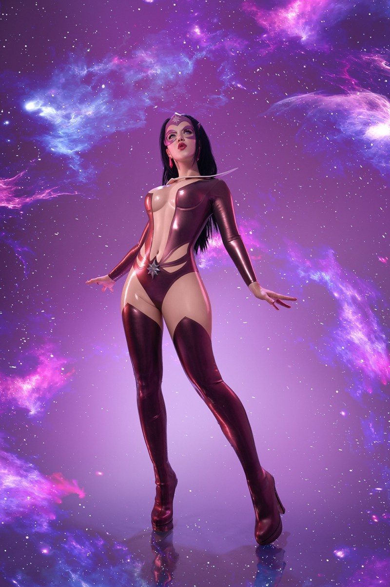 Green Lantern - Carol Ferris (Star Sapphire) (Lingerie) Cosplay - Lyumos #02 - apparel study Green Lantern - Carol Ferris (Star Sapphire) (Lingerie) Cosplay - Lyumos #02 - apparel study