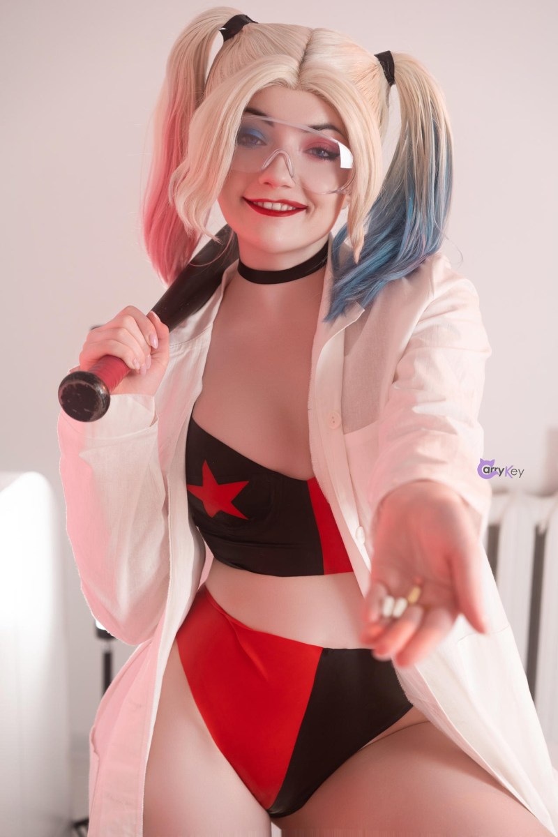 Batman - Harley Quinn (Harleen Frances Quinzel) Cosplay - CarryKey #0 - artistic framing