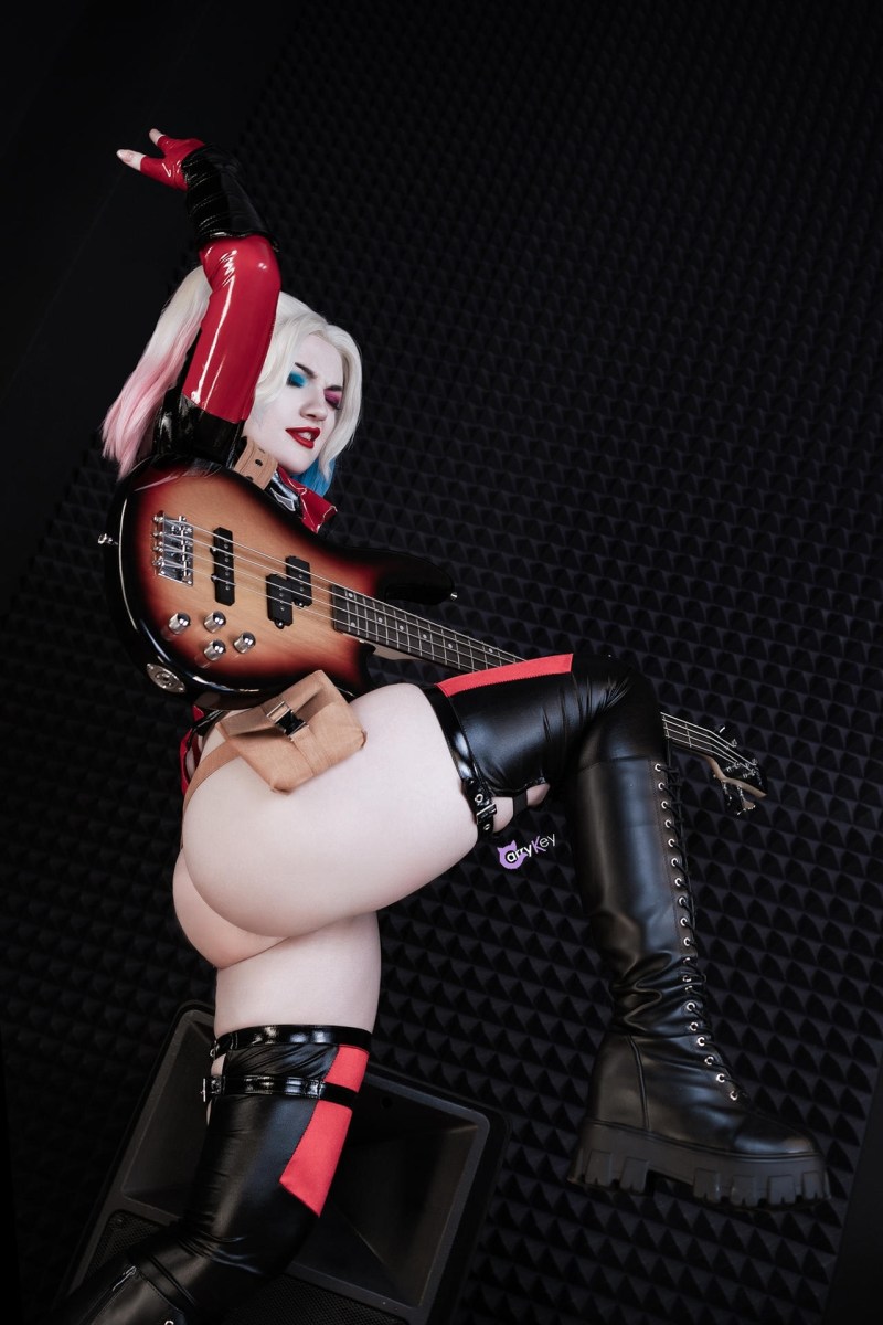 Batman - Harley Quinn (Harleen Frances Quinzel) (Erotic) Cosplay - CarryKey #0 - costume focus