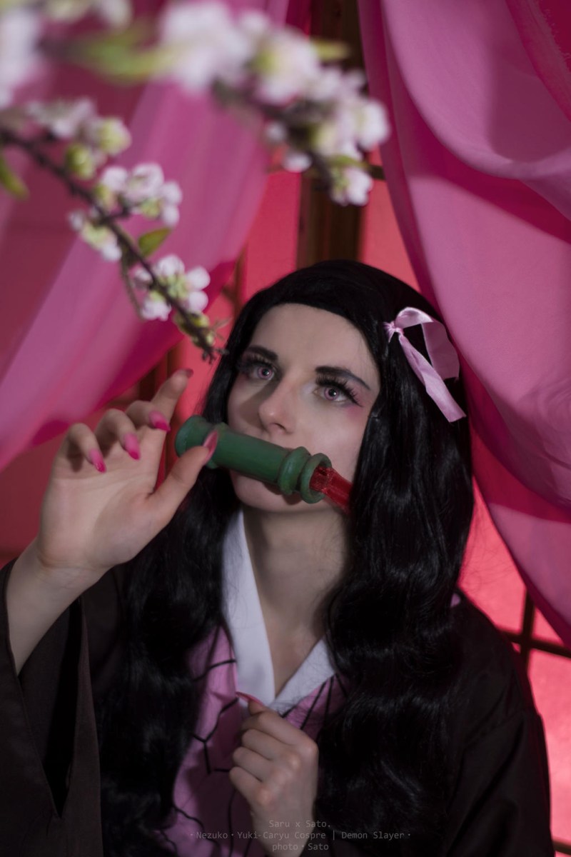 Demon Slayer - Nezuko Kamado (The Chosen Demon) Cosplay - Caryucospre #05 - full length port.