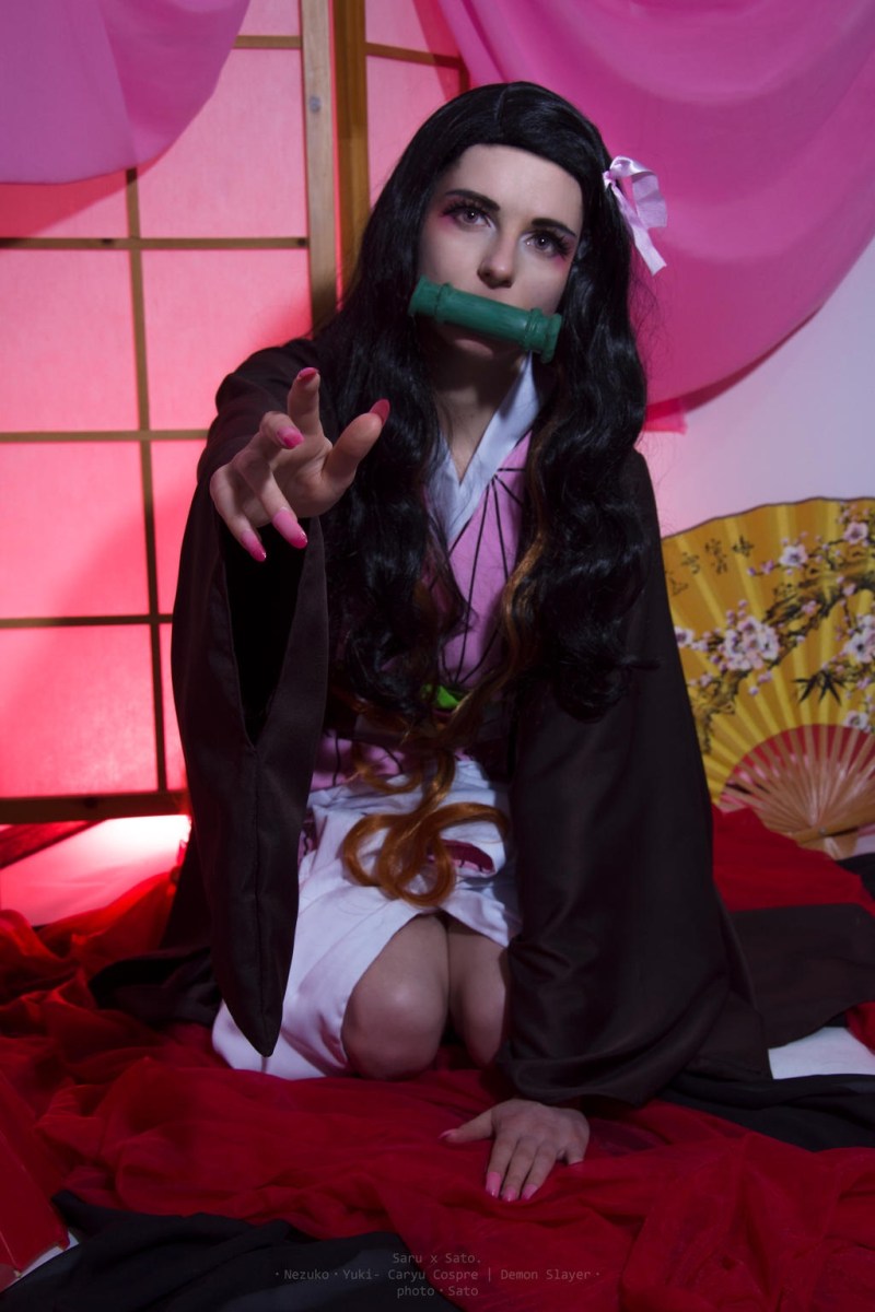 Demon Slayer - Nezuko Kamado (The Chosen Demon) Cosplay - Caryucospre #07 - full body port.