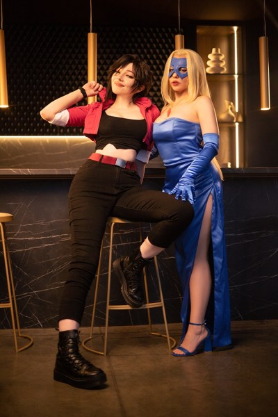 Dispatch - Blonde Blazer (Mandy) & Invisigal (Courtney) Cosplay