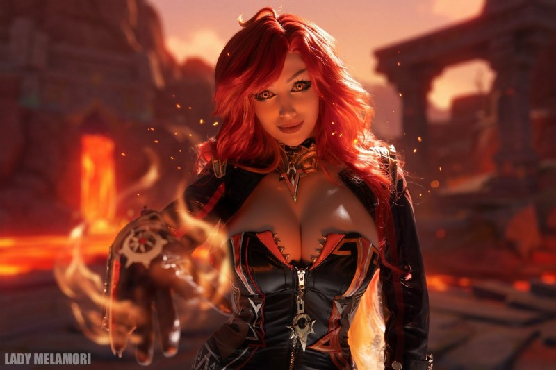 Genshin Impact - Mavuika (Night-Igniting Flame) Cosplay - LadyMelamor1 #02 - full body port.
