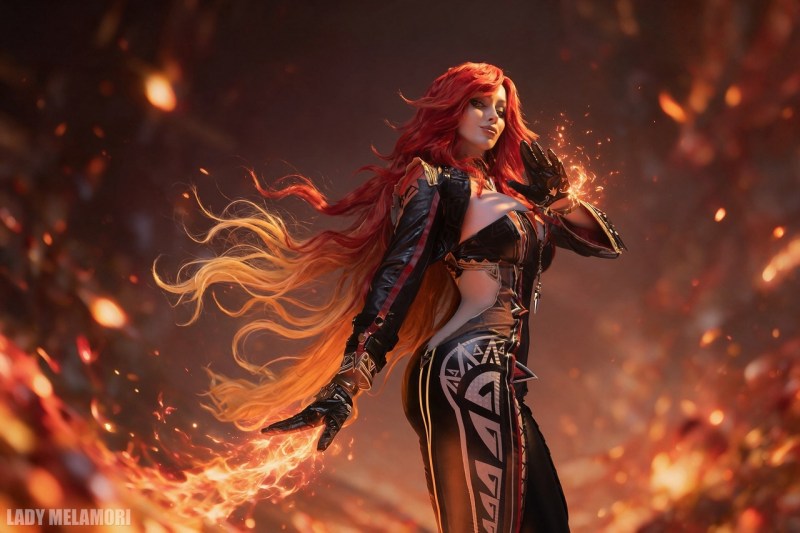 Genshin Impact - Mavuika (Night-Igniting Flame) Cosplay - LadyMelamor1 #04 - full length photo