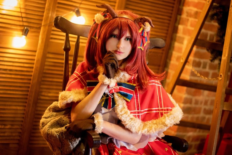Love Live! School Idol Festival - Ruby Kurosawa (Christmas) Cosplay - Caryucospre #04 - recreation Love Live! School Idol Festival - Ruby Kurosawa (Christmas) Cosplay - Caryucospre #04 - recreation