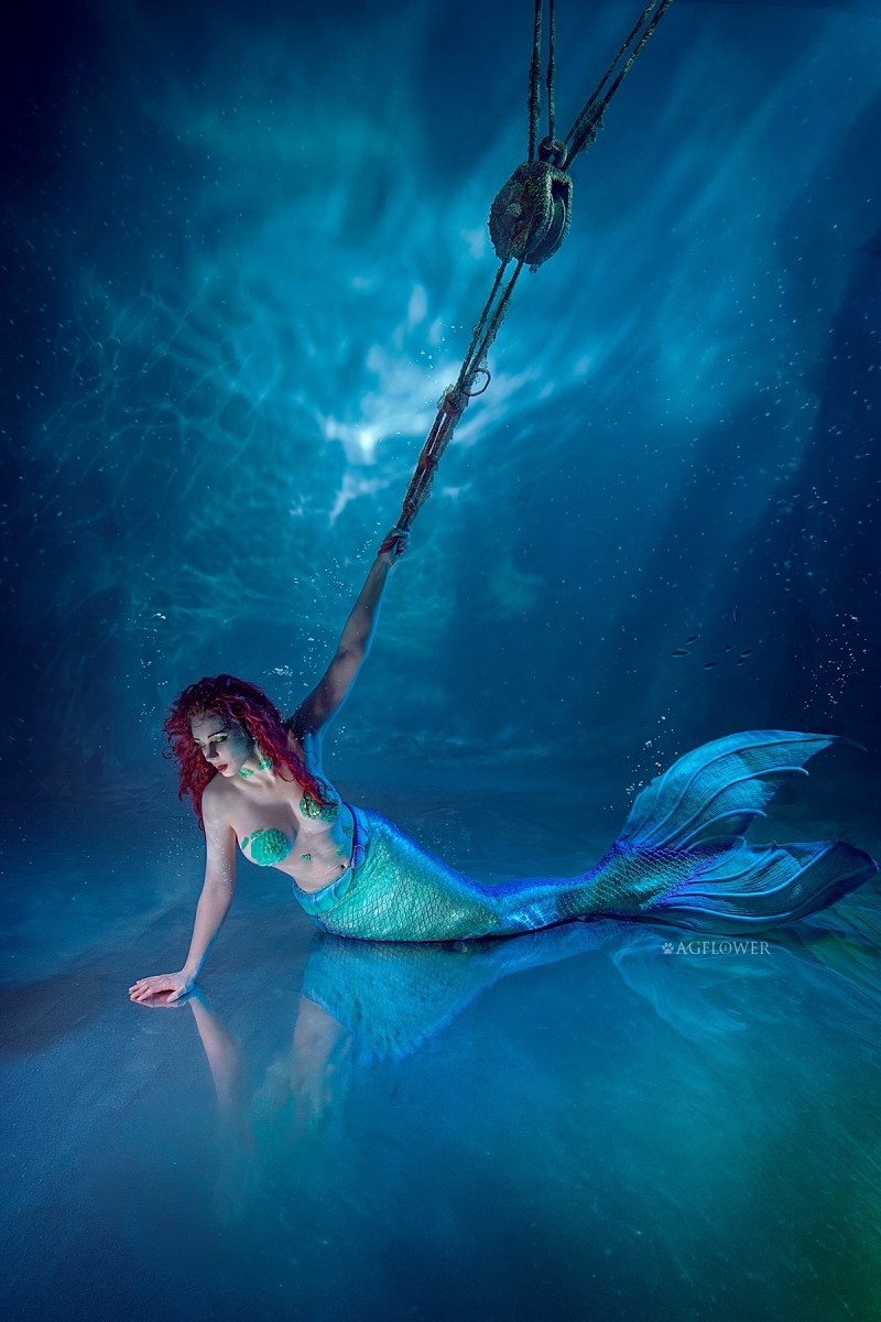 The Little Mermaid - Ariel Cosplay - AGflower #08 - focused costume photography