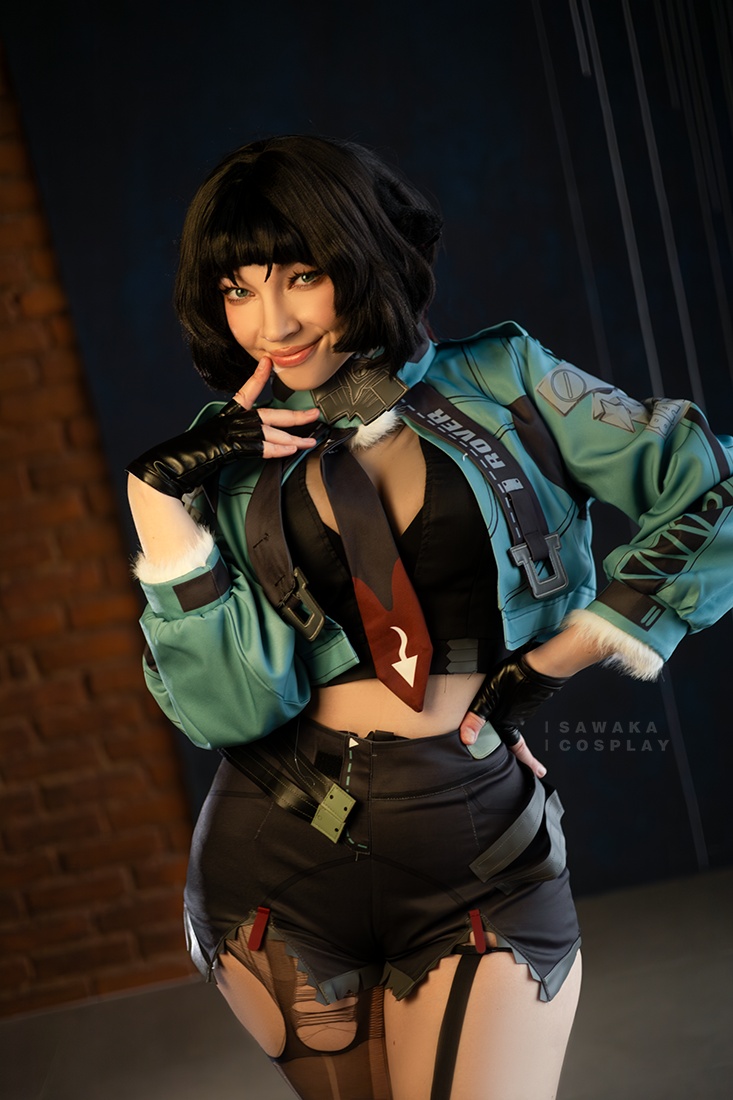 Zenless Zone Zero - Jane Doe (Erotic) Cosplay - Sawakate #01 - suggestive shot