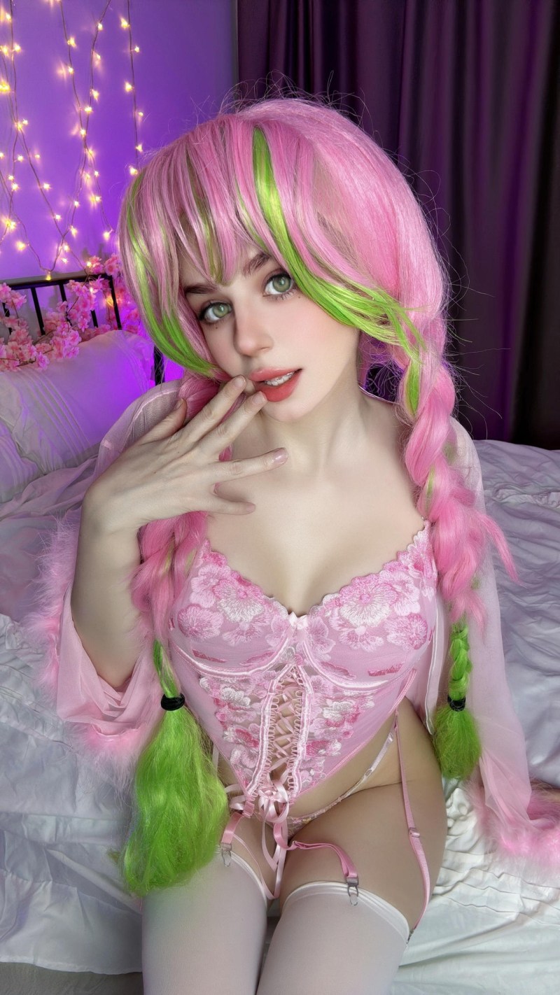 Demon Slayer - Mitsuri Kanroji (Lingerie) (Erotic) Cosplay - Kanra #03 - seductive vision