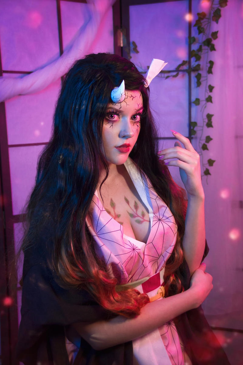 Demon Slayer - Nezuko Kamado (The Chosen Demon) Cosplay - NekoSandra #02 - delicate portrait