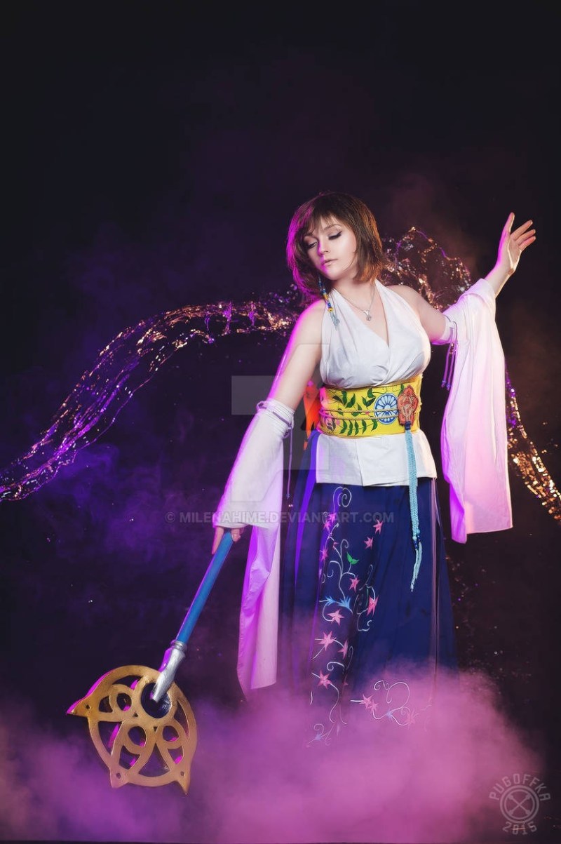 Final Fantasy 10 - Yuna Cosplay - MilenaHime #02 - expressive character portrait Final Fantasy 10 - Yuna Cosplay - MilenaHime #02 - expressive character portrait