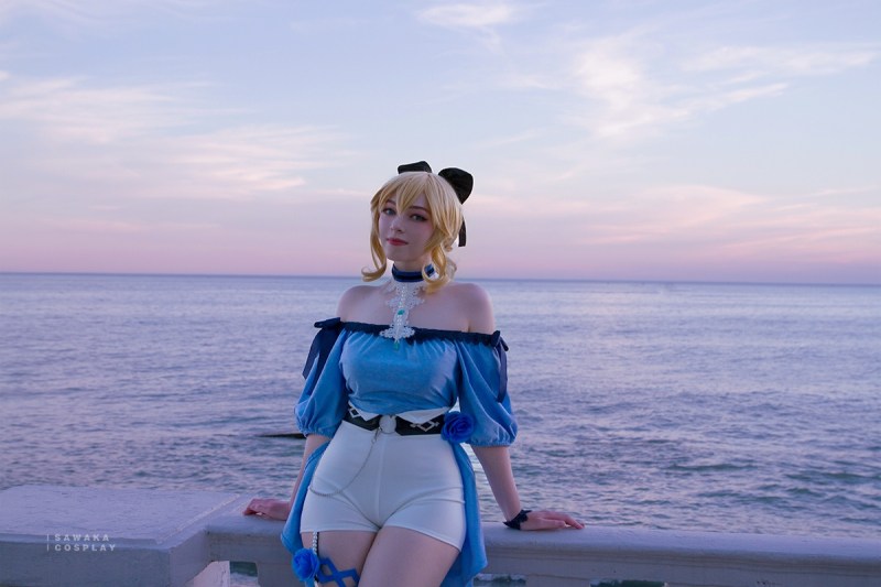 Genshin Impact - Jean Gunnhildr Cosplay - Sawakate #05 - authentic costume view Genshin Impact - Jean Gunnhildr Cosplay - Sawakate #05 - authentic costume view