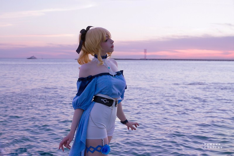Genshin Impact - Jean Gunnhildr Cosplay - Sawakate #06 - soft focus costume shot Genshin Impact - Jean Gunnhildr Cosplay - Sawakate #06 - soft focus costume shot