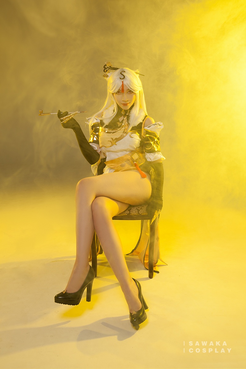 Genshin Impact - Ningguang Cosplay - Sawakate #05 - light aesthetic photography
