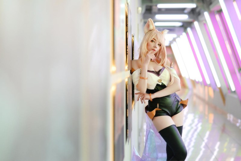 League of Legends - Ahri (The Nine-Tailed Fox) Cosplay - Sawakate #05 - anime costume