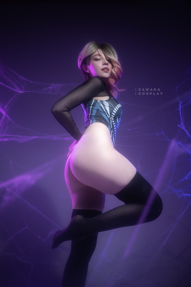 Spider-Man - Across the Spider-Verse - Spider-Gwen (Gwen Stacy) (Erotic) Cosplay - Sawakate #01 - sophisticated portrait